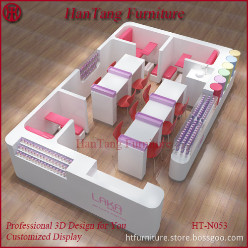 china mall manicure table nail bar furniture factory
